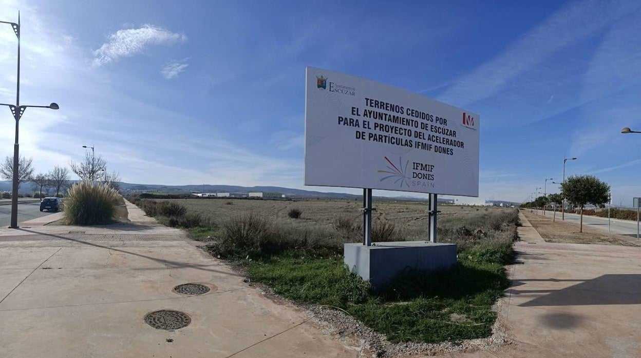 Imagen del terreno donde se prevé la creación de la infraestructura que acogería el acelerador de partículas en Escúzar