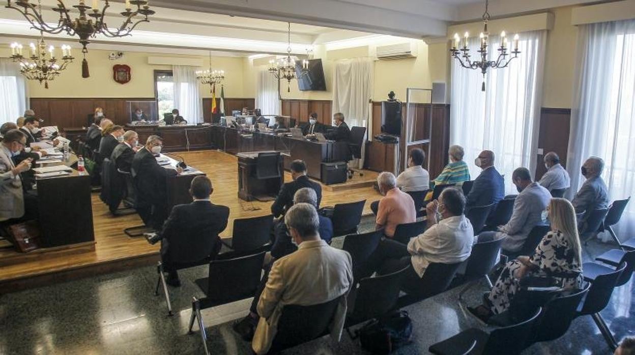 La Audiencia Provincial de Sevilla durante la vista de la pieza de Acyco