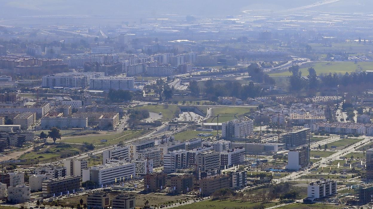 Desarrollo residencial de los planes urbanísticos junto a Hipercor // v. merino