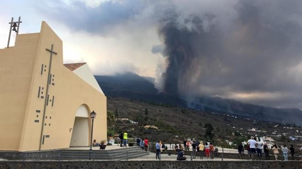 Imagen del volcán Cumbre Vieja en erupción en una imagen del pasado septiembre