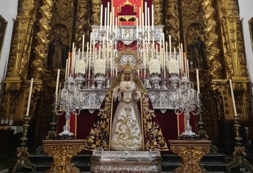 María Santísima de la Candelaria, en veneración en San Francisco