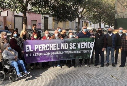 Una de las concentraciones vecinales para protestar por los desalojos