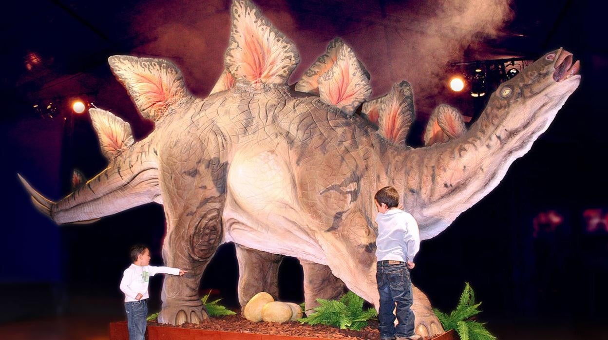 Uno de los dinosaurios de Dino Expo XXL