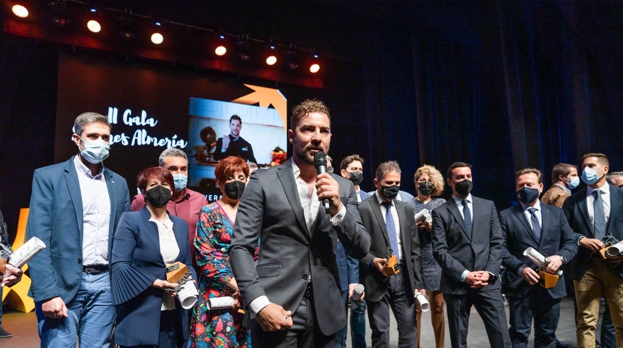 David Bisbal durante su intervención en la gala de 'Sabores Almería'.