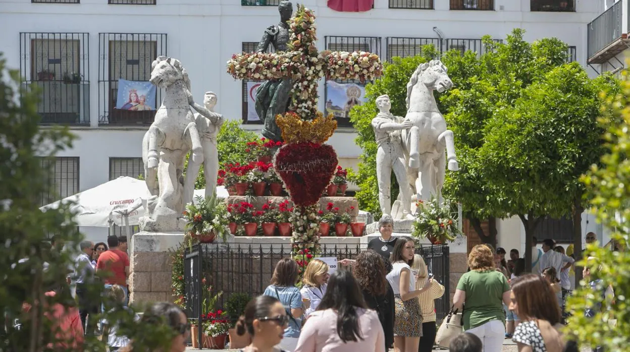 Imagen de la Cruz de Santa Marina en 2019, ultimo año en que se celebró esta fiesta