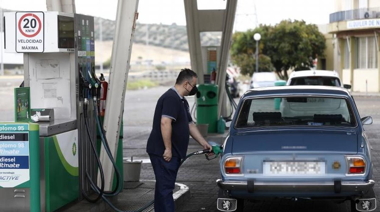 Una gasolinera en Córdoba durante la pandemia