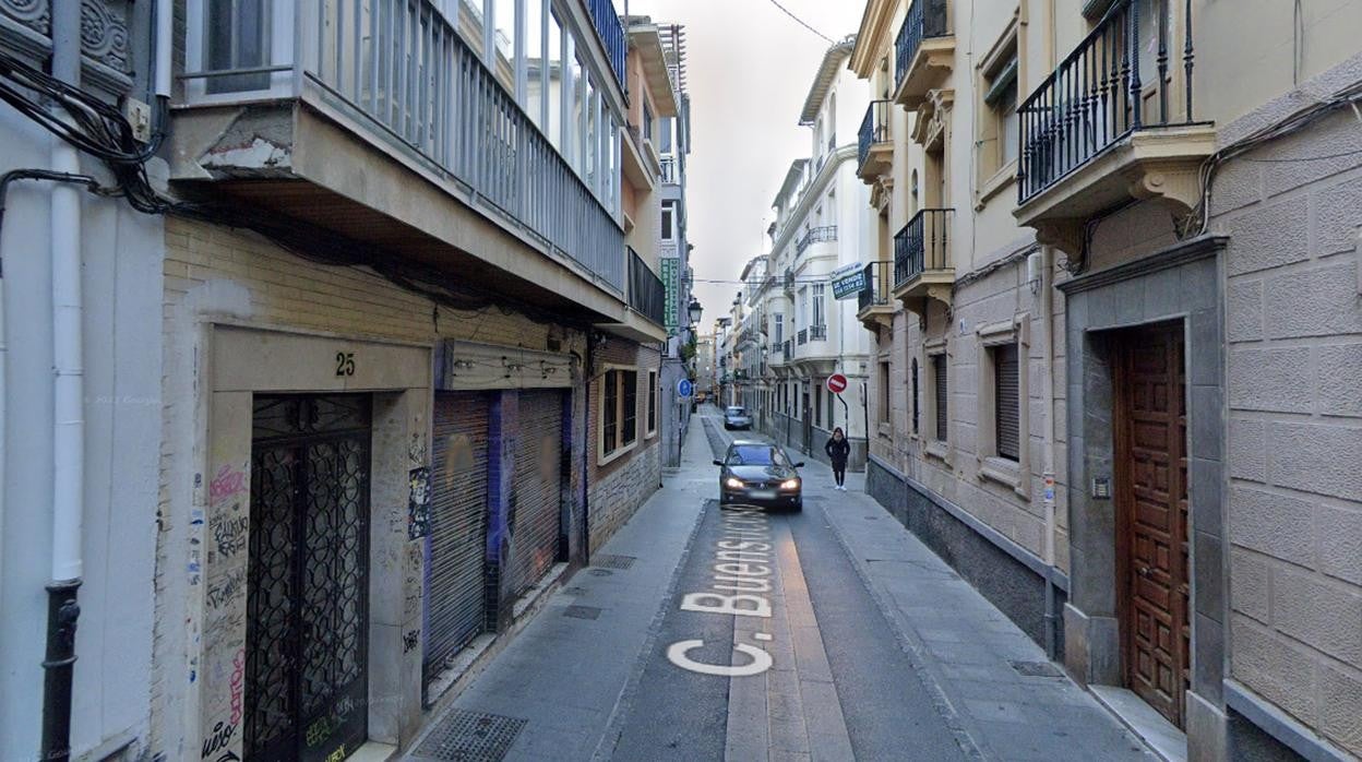 Calle del Buensuceso, en Granada