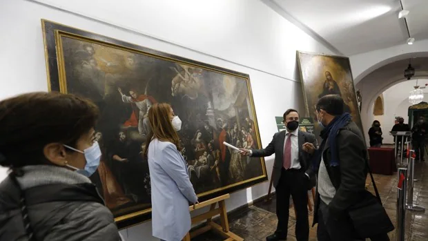 Tres cuadros barrocos de la Diputación Provincial de Córdoba recuperan los colores y la luz