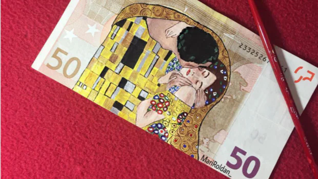 La andaluza que transforma los billetes de euro en obras de arte con las que puedes pagar