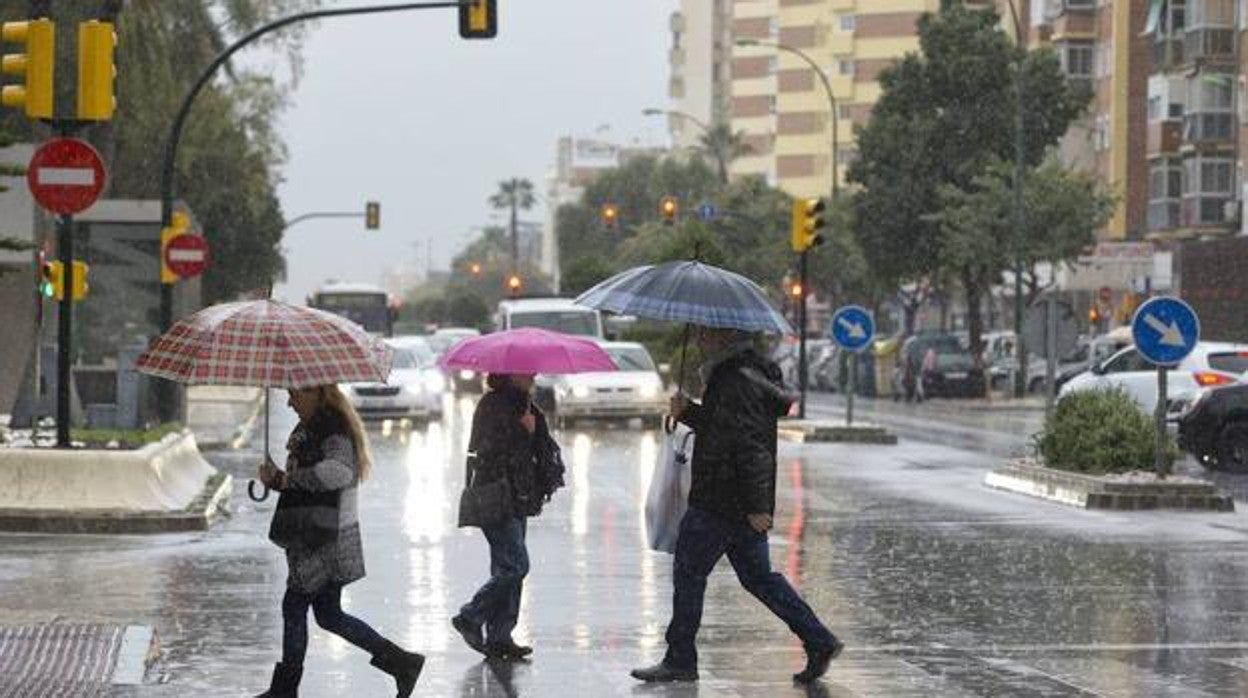 Precipitaciones en Málaga capital