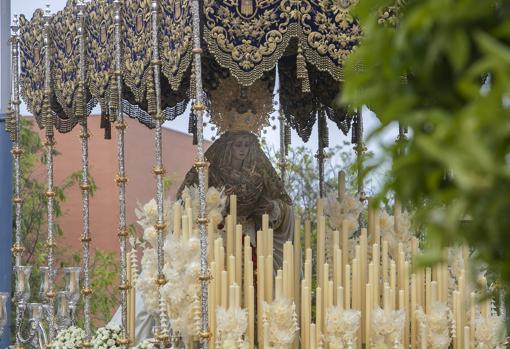 La Virgen de la Merced, poco después de salir