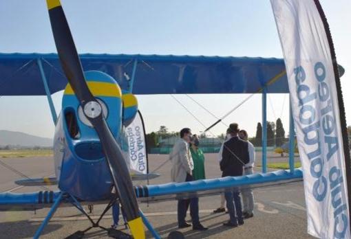 Avioneta para planer sobre Córdoba