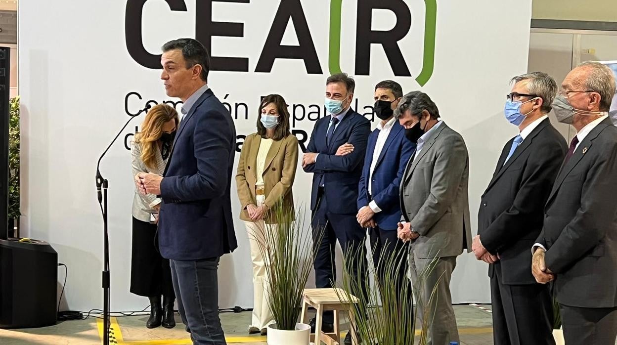 Pedro Sánchez durante su intervención