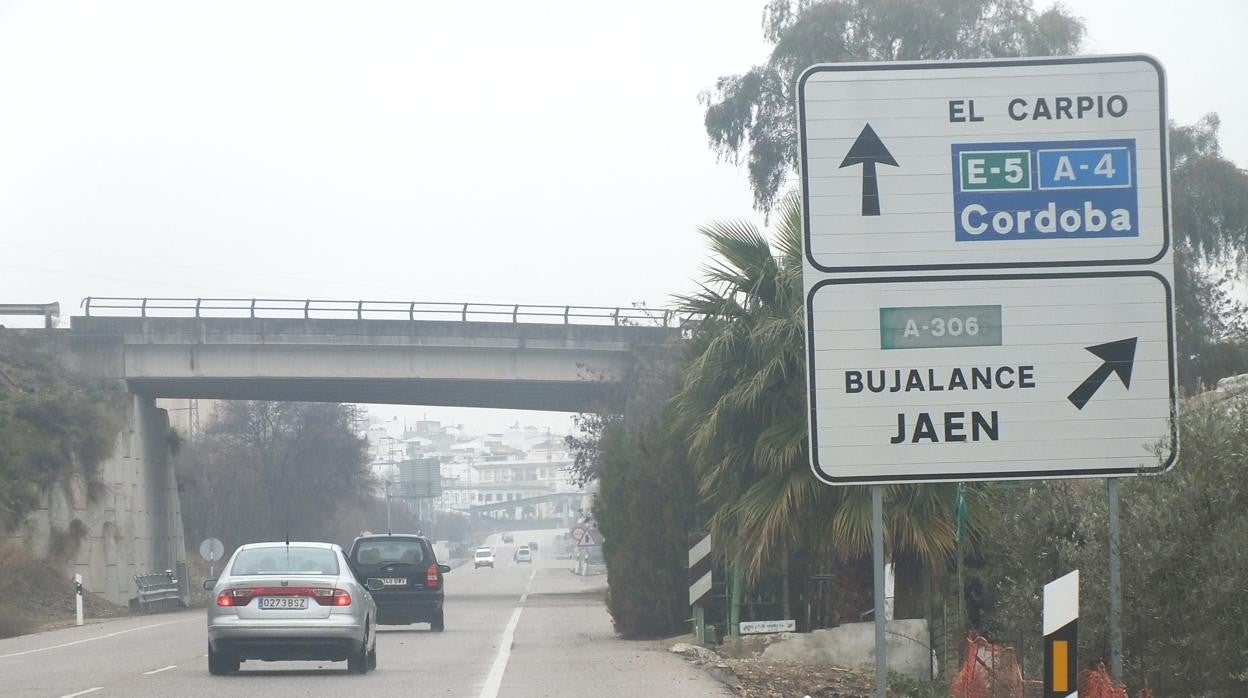 Entrada por carretera a El Carpio