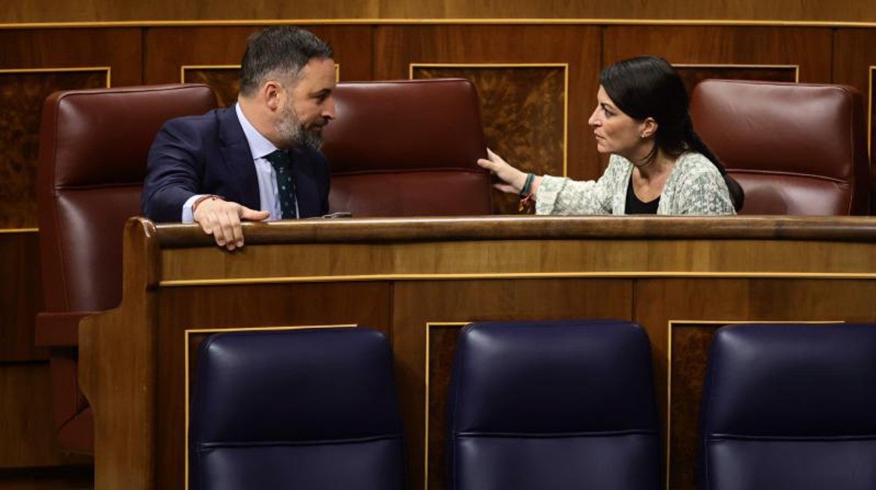 Macarena Olona en el Congreso de los Diputados el mismo día en que fue designada oficialmente candidata