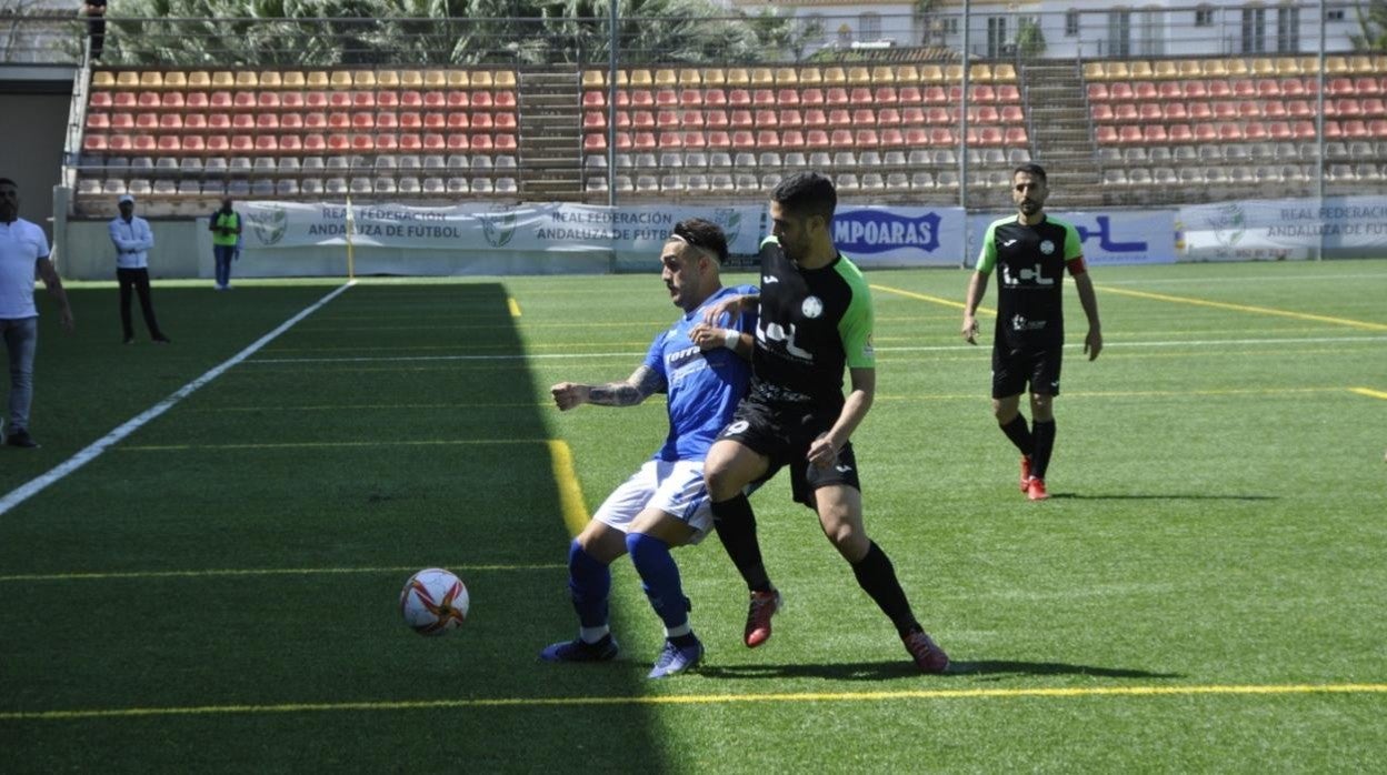 El Ciudad de Lucena, en el partido ante el Xerez CD