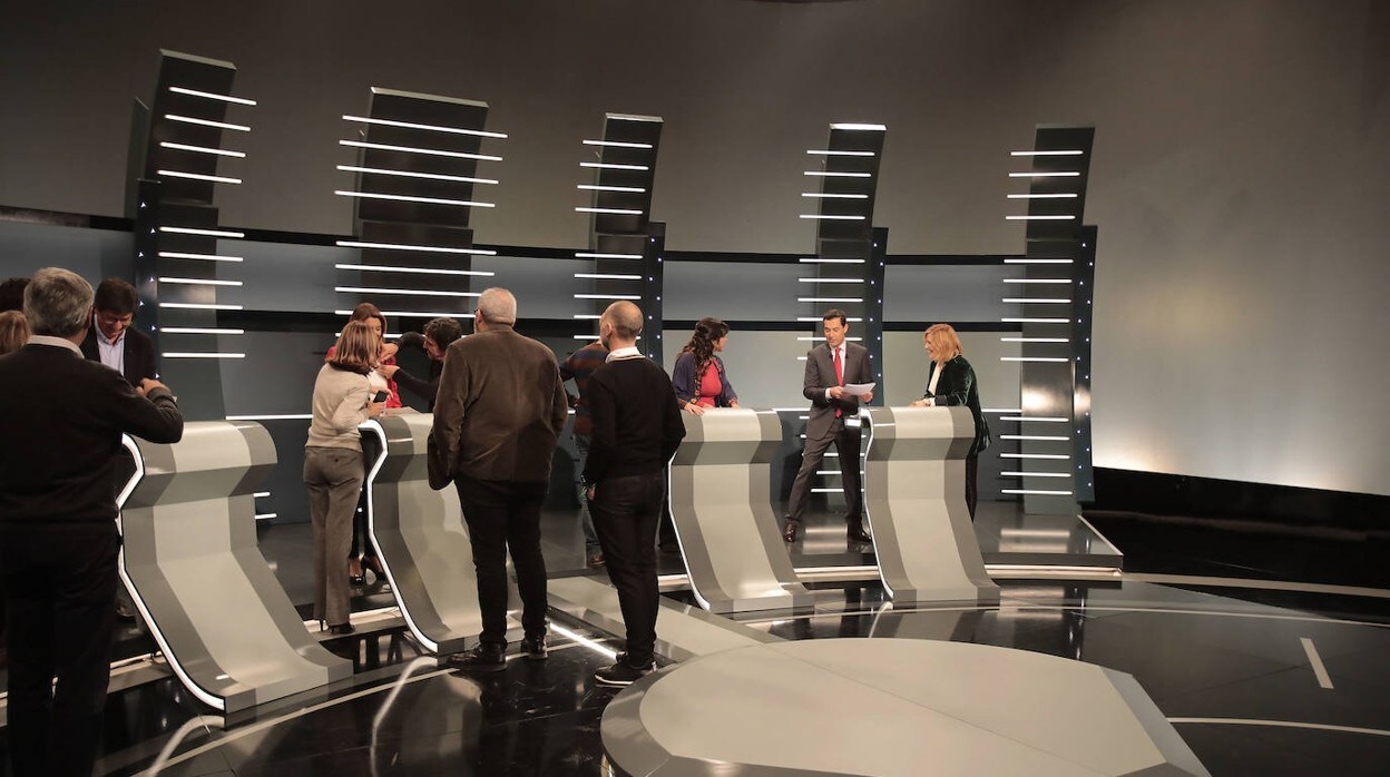Debate televisivo en las últimas elecciones andaluzas de 2018