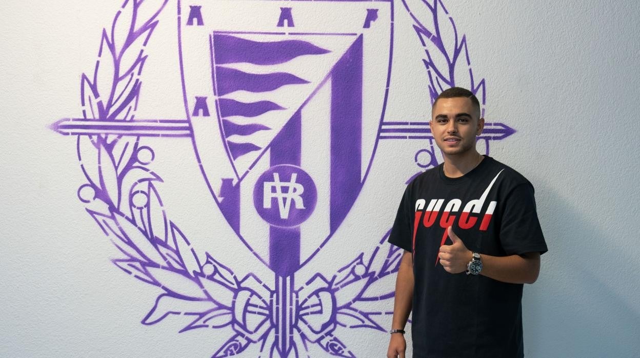 Moha, en su presentación con el Valladolid