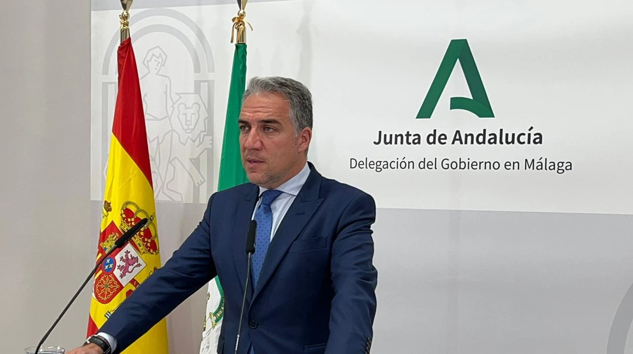 Elías Bendodo durante la comparecencia tras el Consejo de Gobierno en Málaga