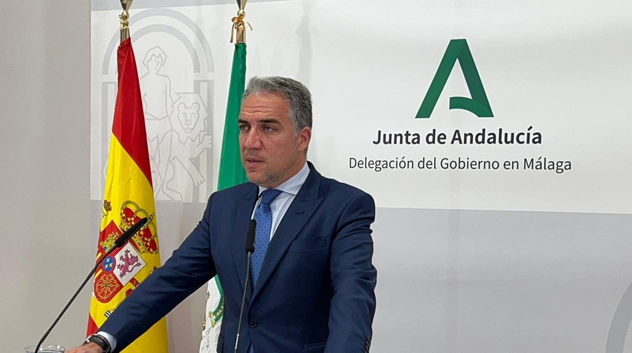 Elías Bendodo durante la comparecencia tras el Consejo de Gobierno en Málaga