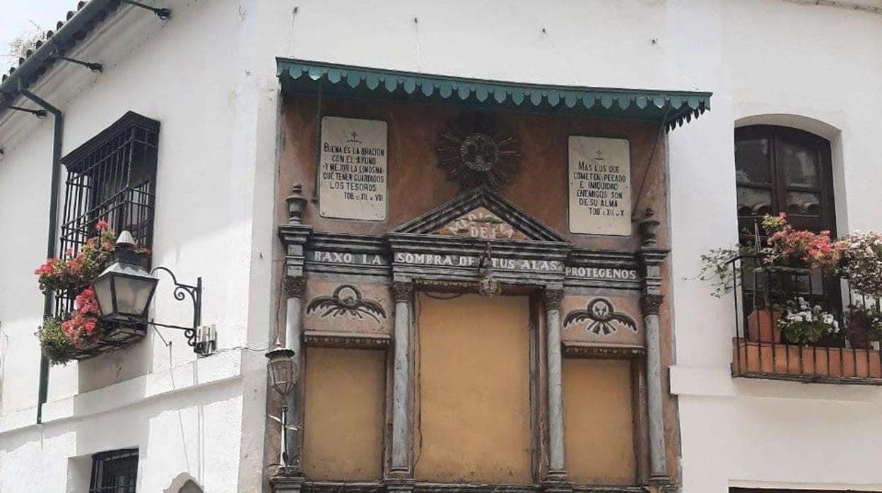 Aspecto actual del altar de la calle Lineros, en una imagen facilitada por el Consistorio