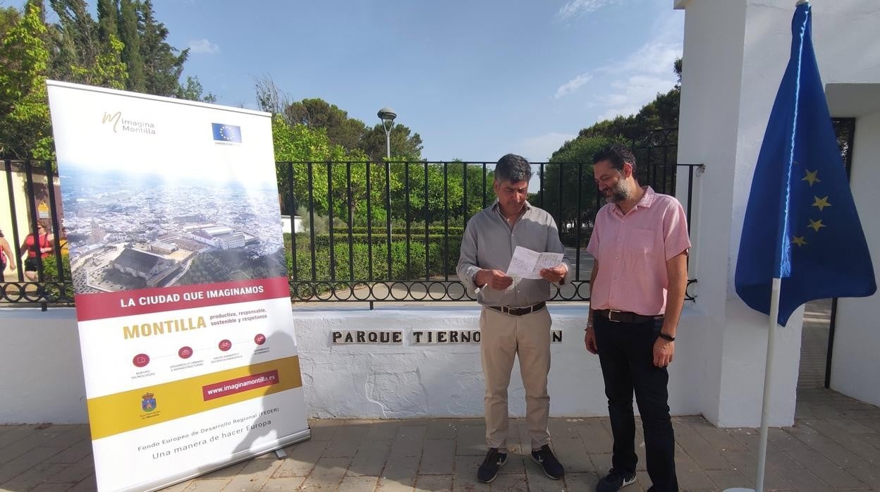 Presentación de las obras de remodelación de Parque Tierno Galván de Montilla