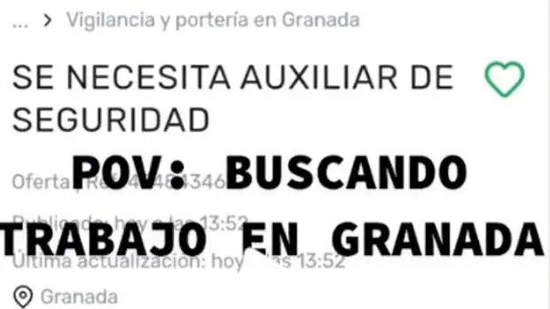 Sin contrato ni descansos: la oferta de trabajo en Granada que enciende las redes sociales