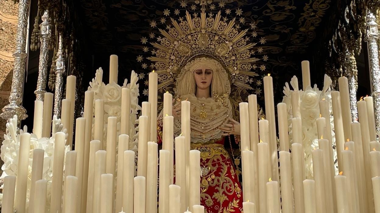 La Virgen de las Penas, el pasado Lunes Santo