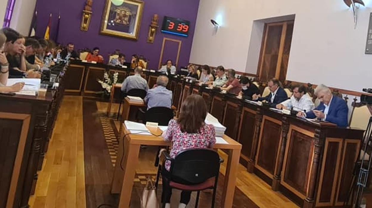 Pleno del Ayuntamiento de Jaén que ha aprobado la concesión de la medalla de oro