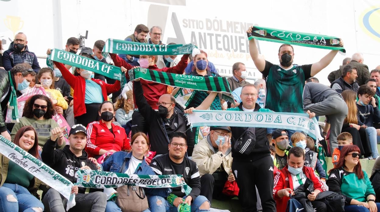 La afición del Córdoba CF animando a su equipo esta temporada