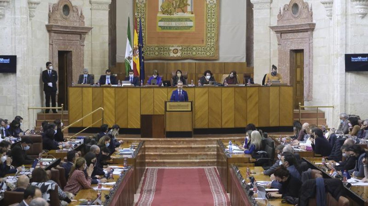 Imagen del Parlamento de Andalucía en la legislatura que acaba de finalizar