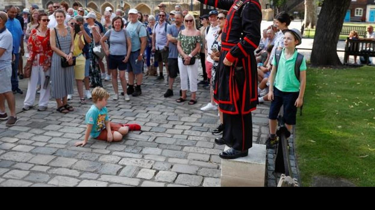 Turistas en Londres.