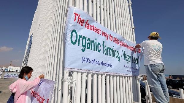 El lobby de la Cumbre del Clima