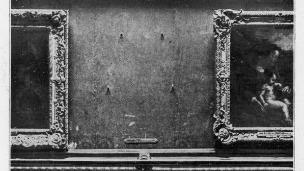 El hueco de la Gioconda en el Louvre