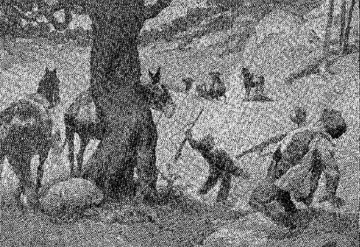 Ilustración de la muerte del Pernales publicada por ABC el 3 de septiembre de 1907