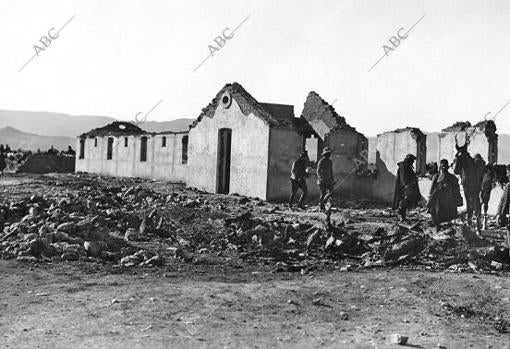 Estado en que se encontró la posición de Dar Drius tras ser recuperada meses después por los españoles