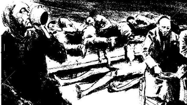 Una ilustración del libro «Archipiélago Gulag»