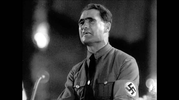 Rudolf Hess, durante uno de sus discursos en la Segunda Guerra Mundial