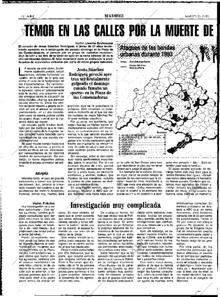 Artículo sobre el asesinato de Jesús Sánchez