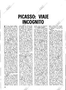 Reportaje de Julián Gállego, en 'Blanco y Negro', sobre el viaje de Picasso en 1934
