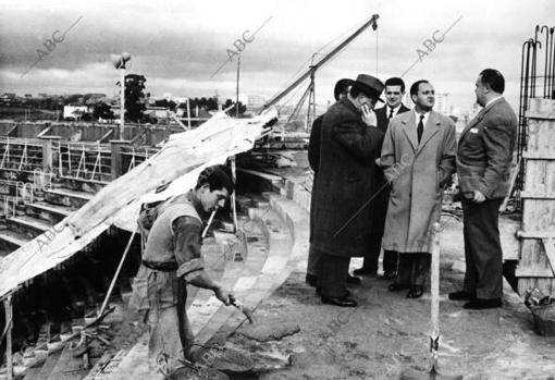 Obras para la construcción del nuevo Chamartín en 1943
