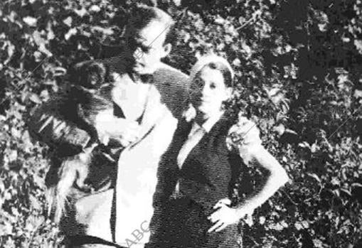 Saint-Exupéry, con su mujer , Consuelo, antes de morir