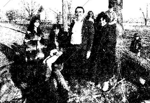 Bedford, junto a su familia