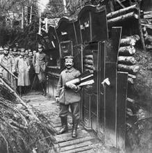 Tienda de artículos en una trinchera