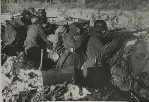 Españoles de la División Azul.