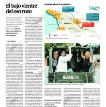El diario analizaba las ayudas de Rusia a los independentistas de Osetia del Sur