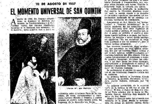 Reportaje sobre San Quintín, publicado en 1951