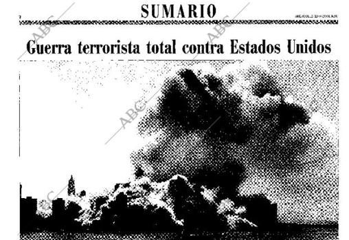 Crónica de ABC, el 12 de septiembre de 2001