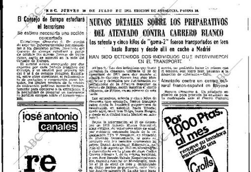 Nuevos detalles sobre el asesinato de Carrero Blanco