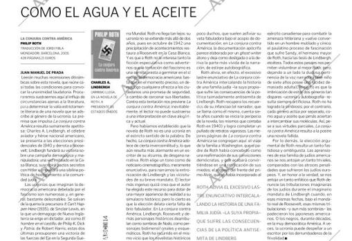 Reseña de 'La conjura de América', de Philip Roth